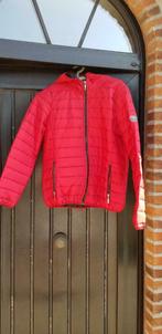 Rode regenjas met kap., Ophalen of Verzenden, Zo goed als nieuw, Maat 42/44 (L), Rood