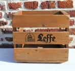 Vintage antiek Leffe bierrek in ruw hout, Overige typen, Gebruikt, Ophalen of Verzenden, Leffe