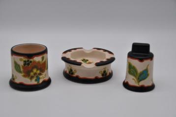 Oud Gouda - Hollande méridionale - Gouda Plateel - Coffret f, Enlèvement ou Envoi, Utilisé, Cendrier