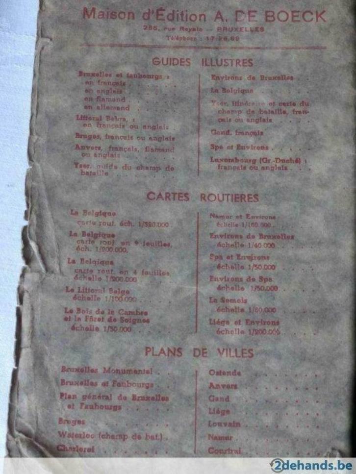 Antieke plattegrond:Bruxelles et ses Faubourgs, Antiek en Kunst, Antiek | Overige Antiek, Ophalen of Verzenden