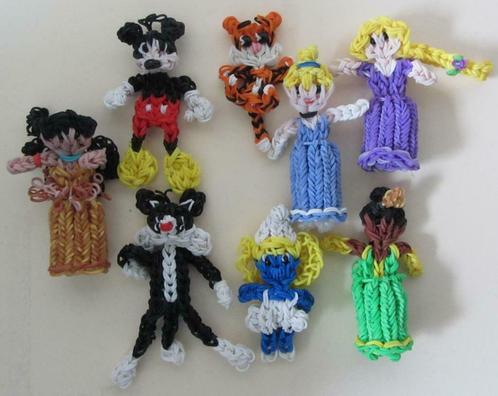 Loom bandjes - Verschillende Disney figuurtjes..., Verzamelen, Poppetjes en Figuurtjes, Zo goed als nieuw, Ophalen of Verzenden