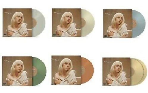 ② 7x COLORED Vinyl 2LP Billie Eilish Happier Than Ever NIEUW — Vinyles