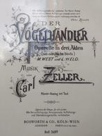 DER VOGELHÄNDLER     Carl Zeller    ( Koorpartituur ), Muziek en Instrumenten, Bladmuziek, Klassiek, Nieuw, Thema, Zang