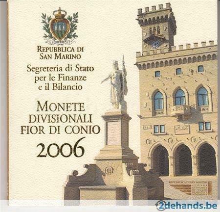 Coffret Bu officiel original Saint-Marin 2006, Timbres & Monnaies, Monnaies | Europe | Monnaies euro, Saint-Marin, Enlèvement ou Envoi