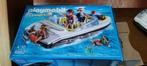 Playmobil speedboot 4862 en toeristen met rubberboot 5439, Kinderen en Baby's, Complete set, Ophalen of Verzenden, Zo goed als nieuw