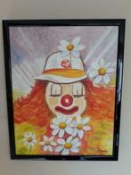 schilderij Clown, Antiek en Kunst, Kunst | Schilderijen | Klassiek, Ophalen
