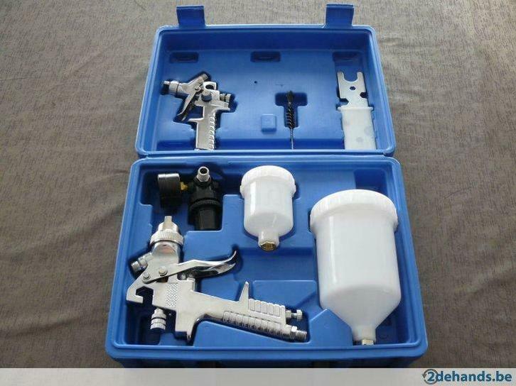 spuitpistool en bijspuitpistool hvlp nieuw gratis verzending, Auto diversen, Autogereedschap, Nieuw, Ophalen