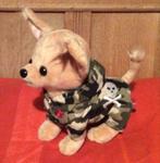 Mooie chiwawa knuffel met pakje aan., Ophalen of Verzenden, Nieuw