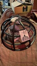 2 lampes cage en fer style steampunk
