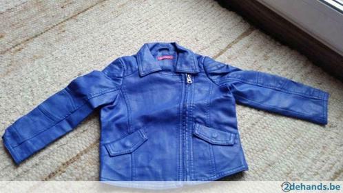 Prachtig blauw biker jasje HEMA met lederlook mt 86/92, Kinderen en Baby's, Kinderkleding | Overige, Gebruikt, Verzenden