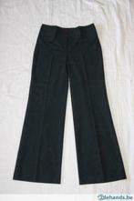 Pantalon droit classique noir 'Caroll' à jambe large, T: 38, Noir, Taille 38/40 (M), Porté, Envoi