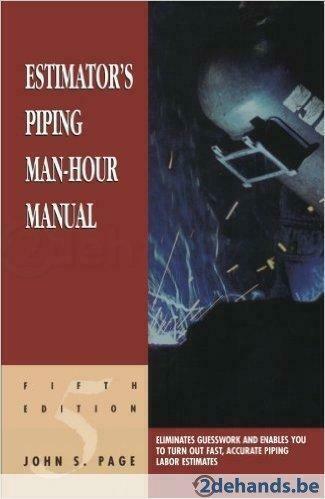 Estimator's piping man-hour manual