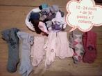 Lot 12 - 24 mois   de 30 paires chaussettes et 7 de collants, Chaussettes, Utilisé, Enlèvement ou Envoi