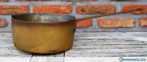Poelon ancien avec couvercle en cuivre diam 23, Antiquités & Art, Antiquités | Ustensiles de cuisine