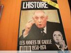 Revue l'histoire.  "Les années  DE GAULLE.  1958-1974"., Boeken, Tijdschriften en Kranten, Verzenden, Gelezen