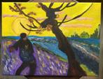 Schilderij “De Zaaier” kopie Vincent Van Gogh 40x30cm, Enlèvement