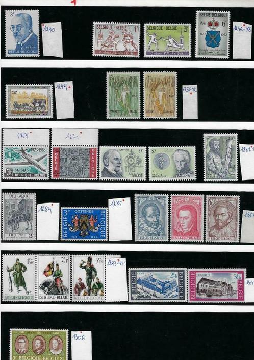 postzegels postfris België verzamelblad, Postzegels en Munten, Postzegels | Europa | België, Postfris, Overig, Overig, Zonder stempel