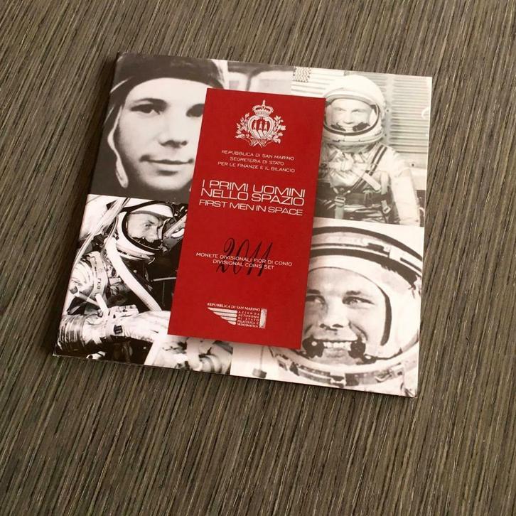 San Marino BU-set 2011 "I Primo Uomini nello Spazio", Timbres & Monnaies, Monnaies | Europe | Monnaies euro, Série, Autres valeurs