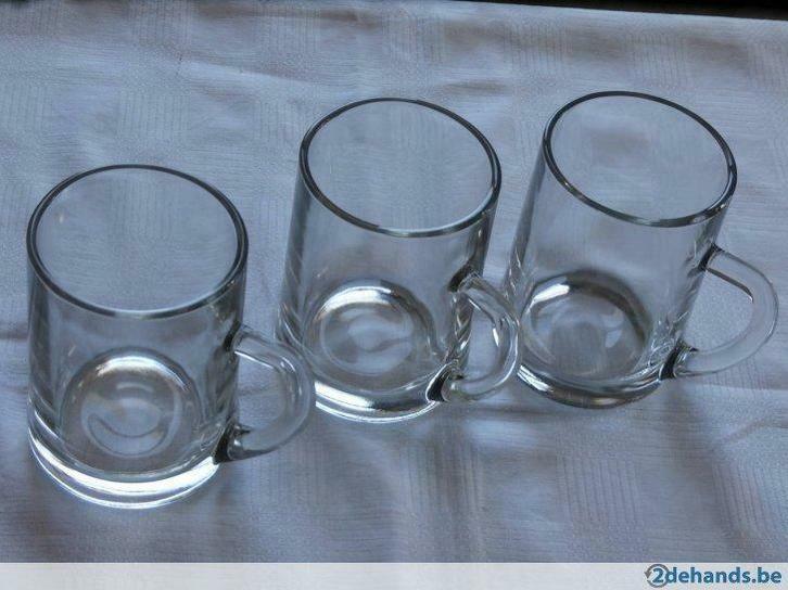 3 vintage bierkruiken, Verzamelen, Glas en Drinkglazen, Gebruikt, Ophalen of Verzenden