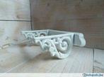 WC ROLHOUDER ~ gietijzer krul wit~ brocante landelijk