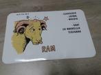 placemat horoscoop ram , tafel onderlegger 44x28cm, Huis en Inrichting, Ophalen of Verzenden, Wit, Placemat