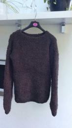 Nouveau. Pull long, chaud et tricoté à la main., Brun, Taille 38/40 (M), Enlèvement ou Envoi, Neuf