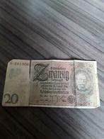 20 Reichsmark augustus 1924, Timbres & Monnaies, Billets de banque | Europe | Euros, Enlèvement ou Envoi, Billets en vrac, Allemagne