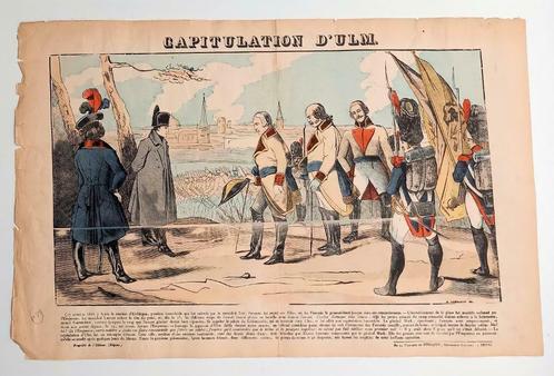 [Epinal Pellerin] Capitulation d'Ulm - Napoleon Bonaparte, Antiquités & Art, Art | Lithographies & Sérigraphies, Enlèvement ou Envoi