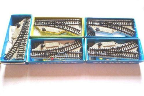 5117 Marklin HO - 5 paar electrische wissels in OVP, Hobby en Vrije tijd, Modeltreinen | Overige schalen, Gebruikt, Rails, Wisselstroom