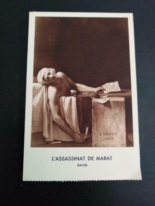 Carte postale ancienne, l'assassinat de Marat, David, Collections, Cartes postales | Étranger, Non affranchie, France, Enlèvement ou Envoi