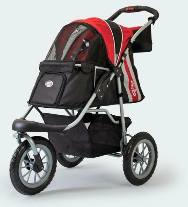 Hondenbuggy Innopet Comfort EFA Eco Black-Red, Dieren en Toebehoren, Honden-accessoires, Nieuw, Ophalen