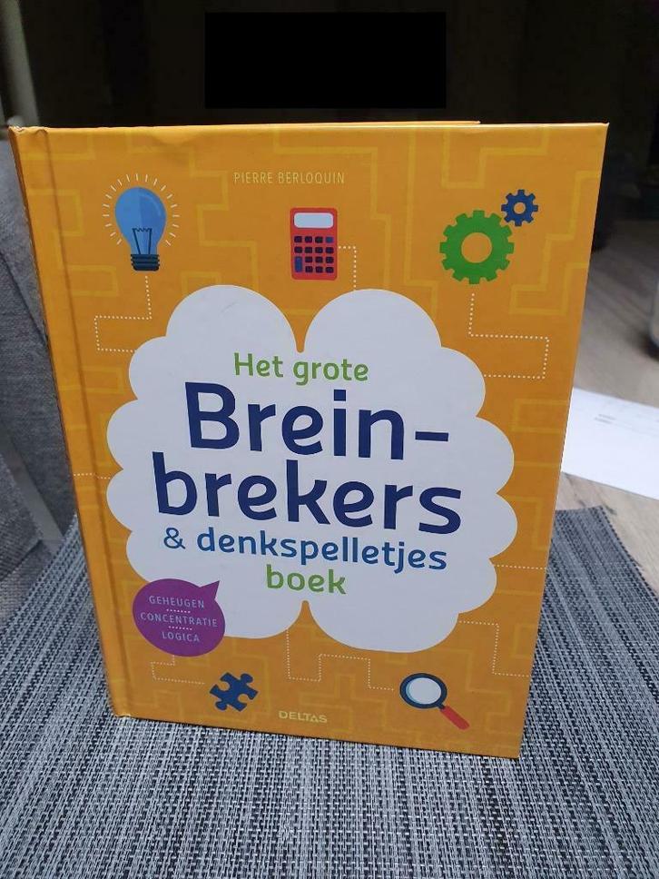 Het grote breinbrekers en denkspelletjes boek, Livres, Loisirs & Temps libre, Neuf, Autres sujets/thèmes, Convient aux enfants