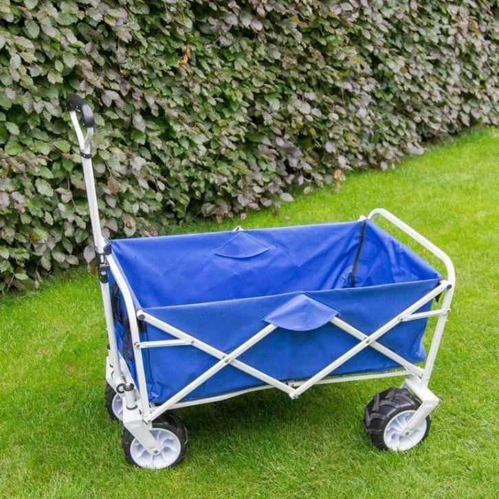 chariot de jardin pliable bleu chariot jardin chariot plage, Tuin en Terras, Hand-tuingereedschap, Nieuw