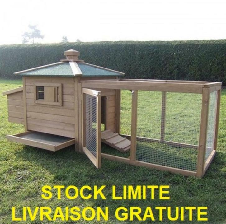 Poulailler XXL abri poule caille clapier lapin enclos poules, Animaux & Accessoires, Volatiles | Accessoires, Neuf, Poulailler