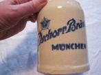 Ancien pot à bière PSCHORR BRäU Munchen 0,3 litre, Autres marques, Chope(s), Utilisé, Enlèvement ou Envoi