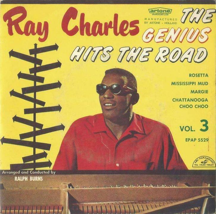 Ray Charles – The Genius – Hits the road - Single - EP, Cd's en Dvd's, Vinyl | Overige Vinyl, Gebruikt, Overige formaten, Ophalen of Verzenden