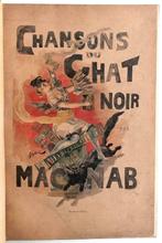 Chansons du Chat Noir [c.1890] Mac-Nab - Ferdinand Bac (ill), Enlèvement ou Envoi