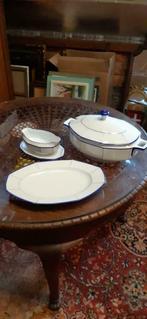 Antieke soep terrine, saus kom, groot bord., Enlèvement ou Envoi