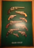 Poster op hout – Sam Colt - Wapens, Verzamelen, Militaria | Algemeen, Foto of Poster, Overige soorten, Ophalen