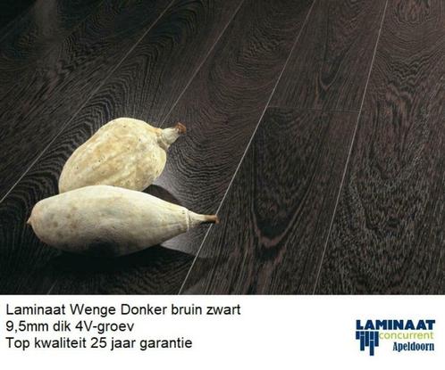 Laminaat Wenge plank 9,5mm dik massive plank laminaat vloer, Maison & Meubles, Ameublement | Revêtements de sol, Aggloméré, Brun