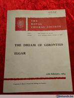 programmaboekje van the royal choral society, Verzamelen, Ophalen of Verzenden