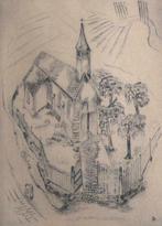 ets Joris Minne (1897–1988) Kerk 13, Antiek en Kunst, Kunst | Etsen en Gravures, Ophalen of Verzenden