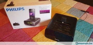 Dock/réveil Philips pour iPhone actuel., Enlèvement, Utilisé