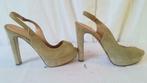 450B* CARLA G - magnifiques sandales tt cuir (38), Beige, Escarpins, Envoi, Neuf