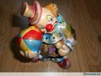2 clownspaarpotten in gekleurd porcelein, Verzamelen, Spaarpotten, Nieuw, Ophalen of Verzenden