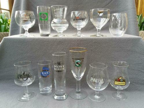 Bierglazen (Groep 10) OPRUIMING: 2 € voor 23 bierglazen ., Collections, Verres & Petits Verres, Comme neuf, Enlèvement