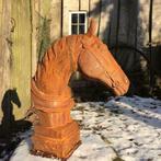 Paardenhoofd sculptuur, tuinbeeld in roest, Tuin en Terras, Nieuw, Ophalen of Verzenden