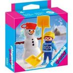 Playmobil Kind met sneeuwman - 4680, Comme neuf, Ensemble complet, Enlèvement ou Envoi