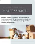 Bestelwagen met chauffeur, Meubelvervoer,Verhuis & transport