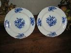 2 assiettes à dessert à l'oiseau en porcelaine de Tournai, Antiquités & Art, Enlèvement ou Envoi